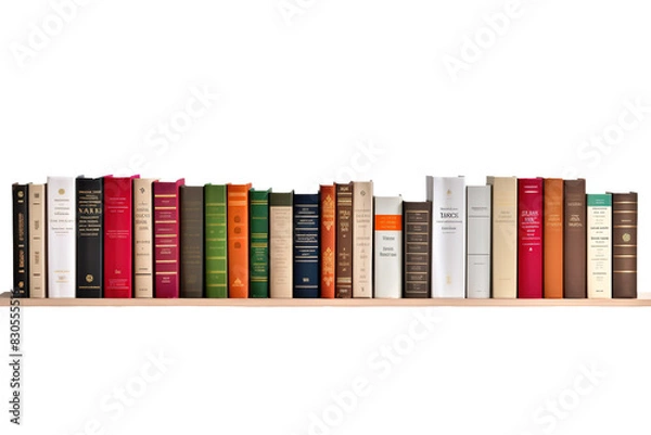Fototapeta The Literary Guardians: A Glimpse Into the World of Knowledge on White or PNG Transparent Background.