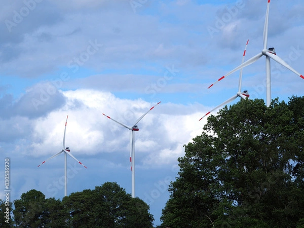 Obraz Windkraftanlagen