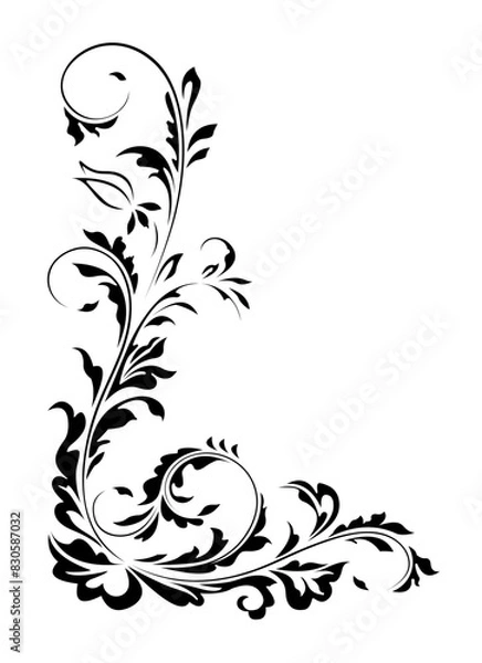 Fototapeta floral design element
