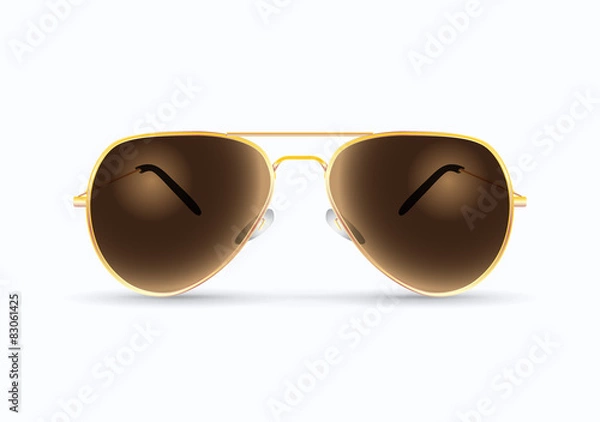 Obraz pilot sunglasses illustration