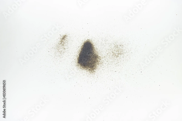 Obraz brown sand on white background