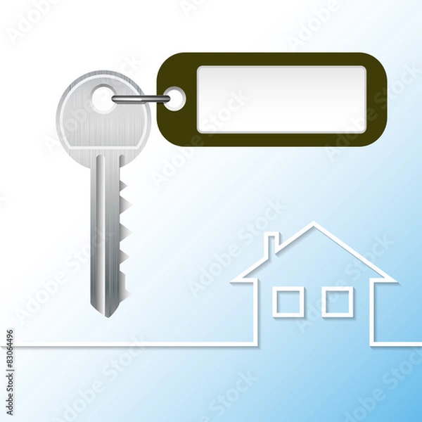 Fototapeta key house
