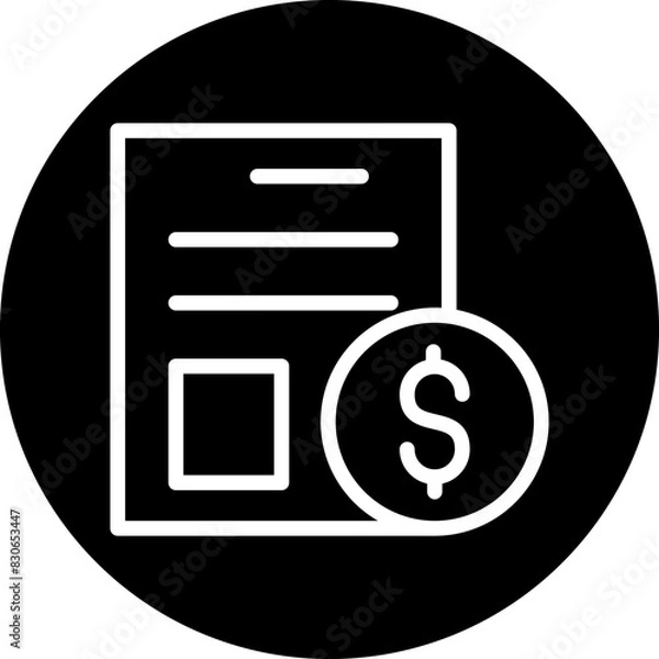 Fototapeta Vector Design Bill Icon Style