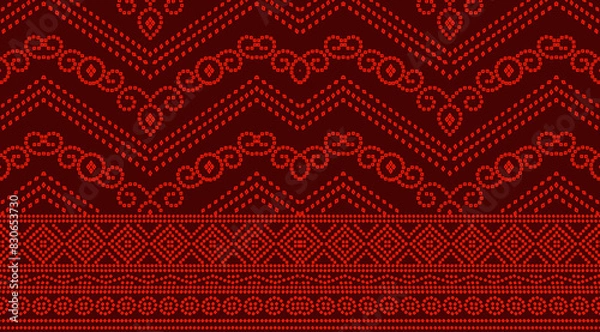 Obraz Digital textile flower design with beautiful background