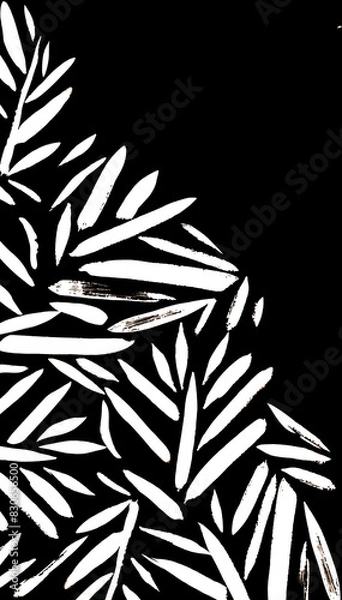 Fototapeta Digital textile flower design with beautiful background