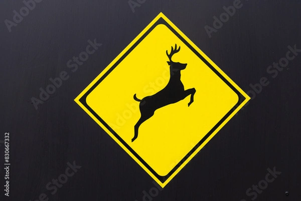 Fototapeta 動物注意の標識