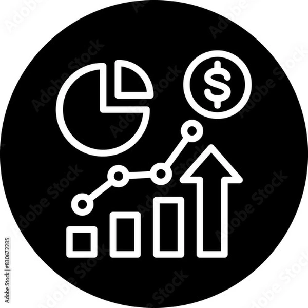 Obraz Vector Design Market Statistics Icon Style