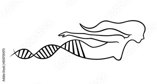 Fototapeta DNA donna