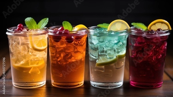 Fototapeta Soft Drinks Appetizer A Medley of Flavors