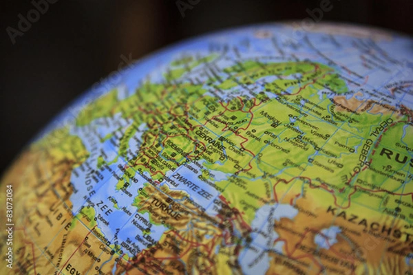 Obraz Duthc mappemonde Oekraïne