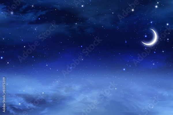 Fototapeta abstract beautiful background, nightly sky