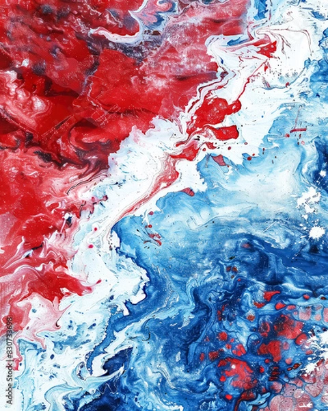 Obraz Abstract Red Blue Patriotic Background Texture