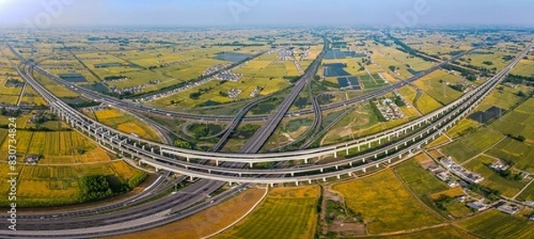 Fototapeta Huai 'an, Jiangsu, China: A golden wheat harvest is in sight

On May 25, 2024, the countryside of Huaian District in Huai 'an city, Jiangsu province, turned yellow. Overlooking the vast yellow and gre