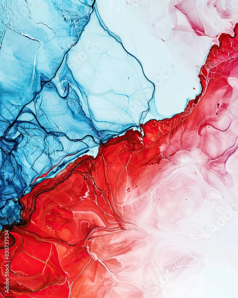 Obraz Abstract Red Blue Patriotic Background Texture