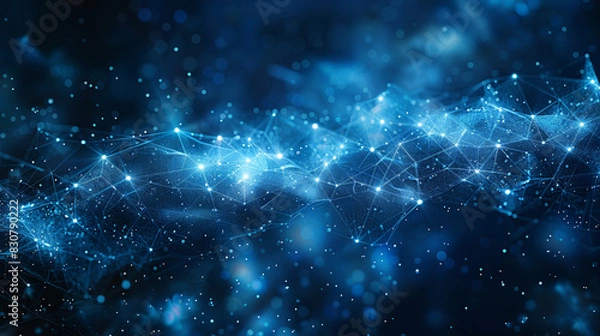 Fototapeta Digital network expansion with free space for text