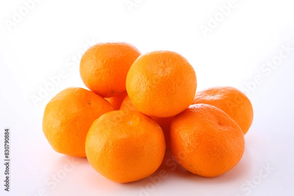 Fototapeta みかん　白背景