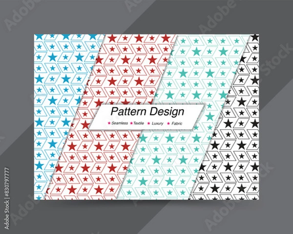 Obraz Modern and unique pattern design. Formal and futuristic pattern vector design template. 