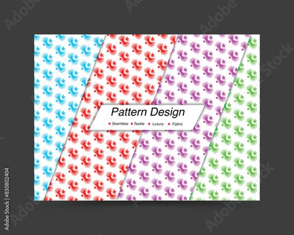 Obraz Pattern design. Unique and modern pattern vector design template.