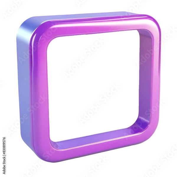 Obraz PNG abstract square frame