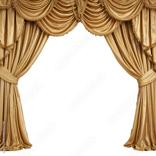 Obraz Golden curtain with a background