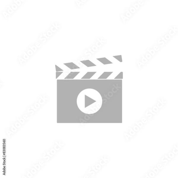 Fototapeta Simple icon Clapperboard.