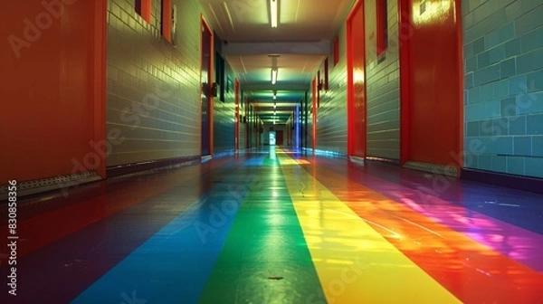 Obraz the CMOH with rainbow stripes instead of the traditional colors.