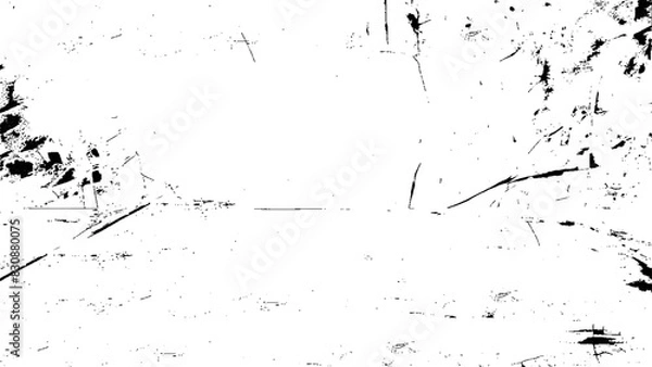 Fototapeta Grunge Background. Rough, scratch, splatter grunge pattern design. Overlay texture. Sketch grunge design. Black and white Grunge texture.