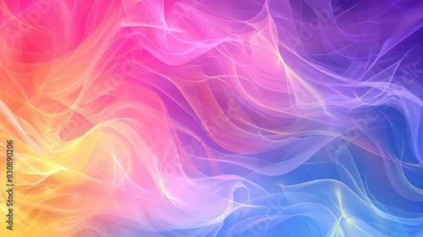 Fototapeta An abstract background blending rainbow colors