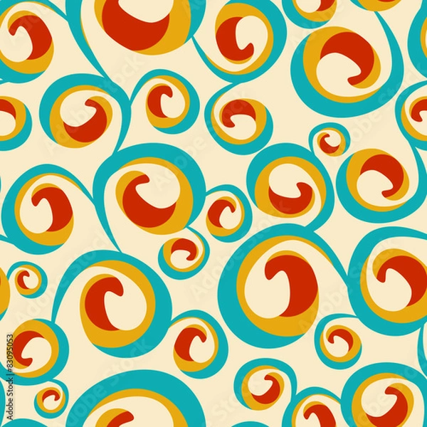 Obraz Pattern with color curls