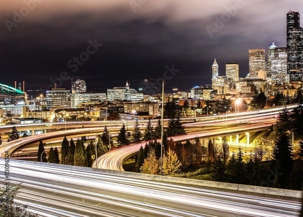 Fototapeta Seattle Nights