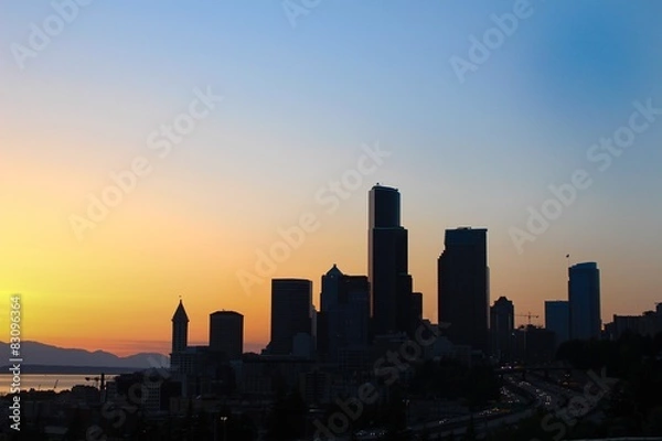 Fototapeta Seattle sunsets