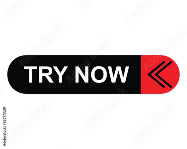 Fototapeta Try Now Text In Red Rectangle Shape For Information 