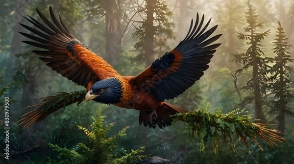 Fototapeta birds and nature  background and wallpaper