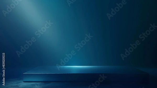 Fototapeta Abstract Blue Gradient Background with Spotlight Effect