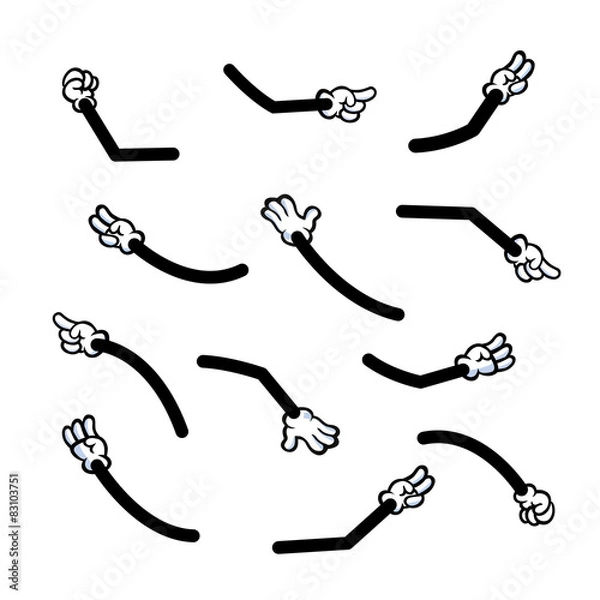 Fototapeta cartoon hands