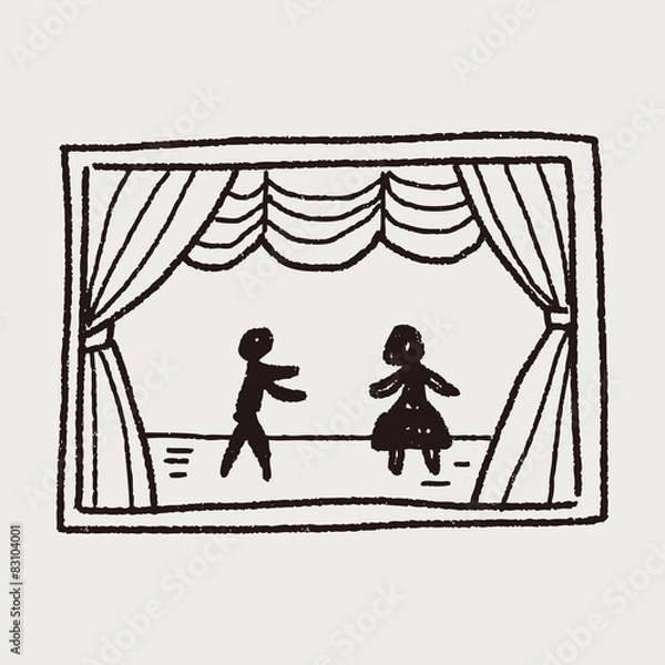 Obraz theater doodle