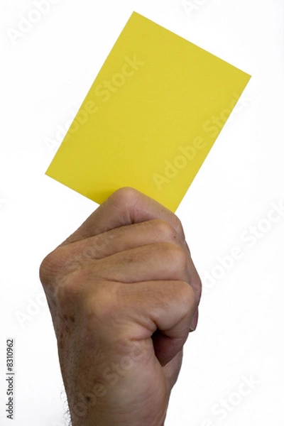Obraz Yellow Card - Last Chance Warning