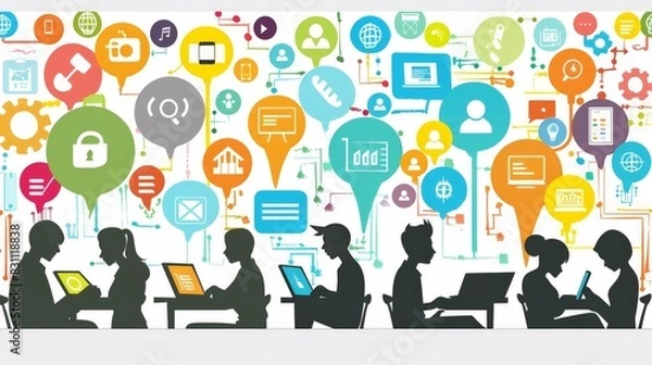 Obraz Promoting digital literacy and responsible use of technology in educational settings.