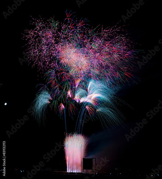 Fototapeta 秋田県大曲の花火　2023夏