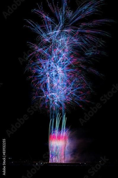 Fototapeta 秋田県大曲の花火　2023夏