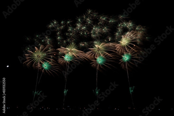 Fototapeta 秋田県大曲の花火　2023夏