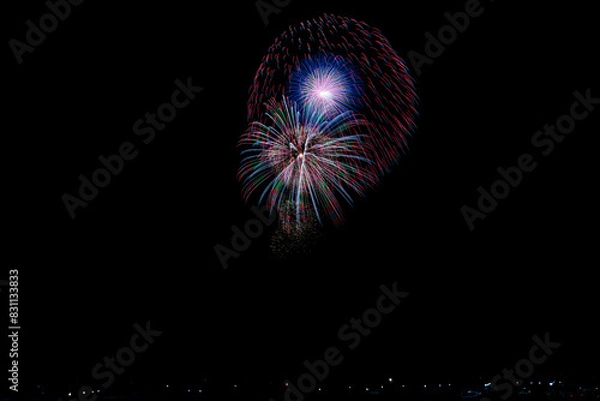 Fototapeta 秋田県大曲の花火　2023夏
