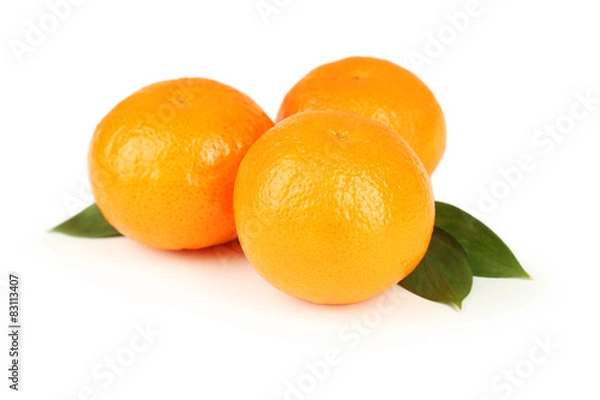 Fototapeta Mandarin isolated on white