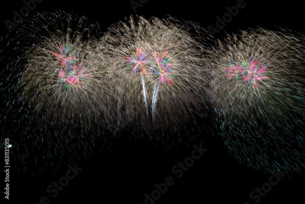 Fototapeta 秋田県大曲の花火　2023夏