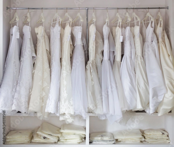 Fototapeta bridal store