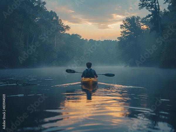 Obraz Morning Paddle Serenity
