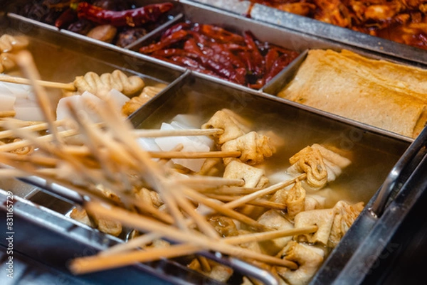 Obraz 韓国　屋台　おでん