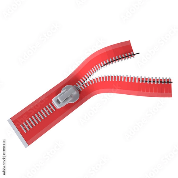 Obraz zipper on transparent background