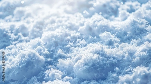 Fototapeta Abstract Texture of Snow in Winter Background