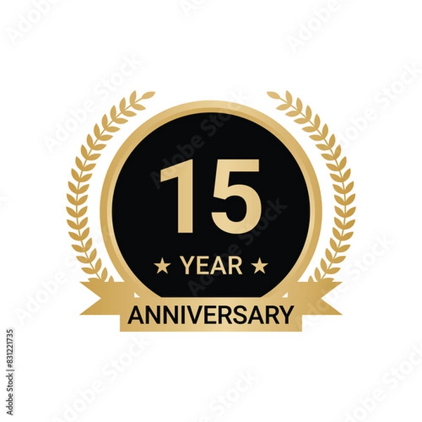 Obraz 15 Year Anniversary Vector, 15 Year Anniversary Logo